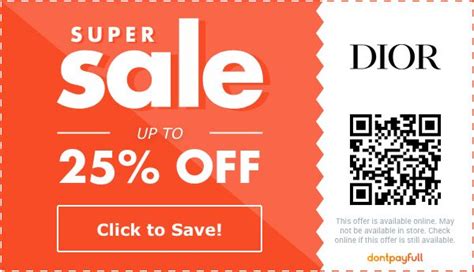 dior makeup discount code|Dior beauty coupon code.